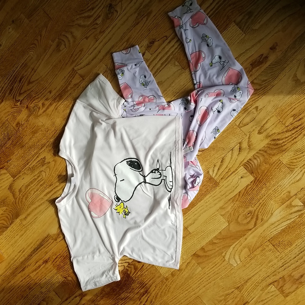 (M) PEANUTS Oversized Cozy Sleepwear Retro Y2K Graphic Classic Loungewear